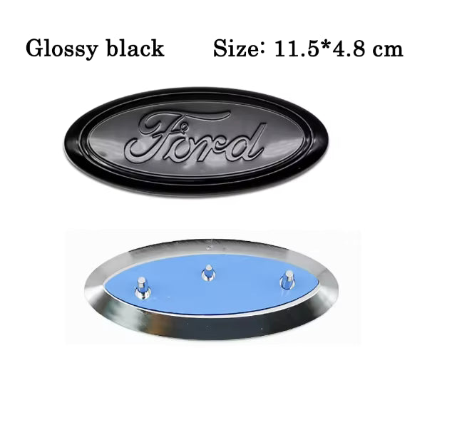 Ford Blank Sort Emblem – Blank Sort / 6 størrelser