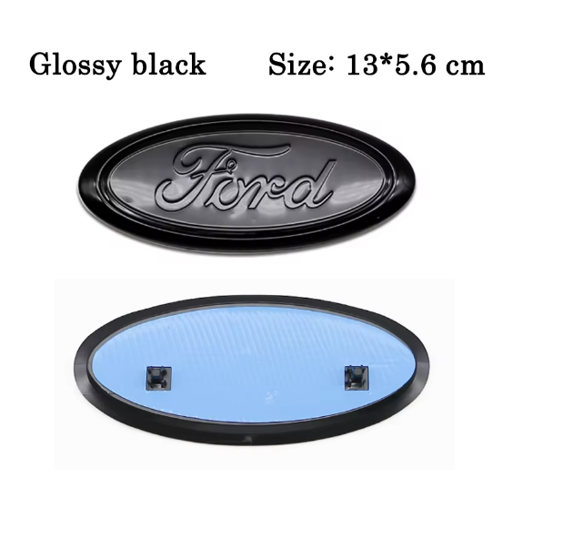Ford Blank Sort Emblem – Blank Sort / 6 størrelser