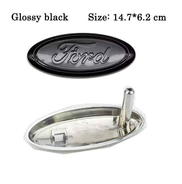 Ford Blank Sort Emblem – Blank Sort / 6 størrelser