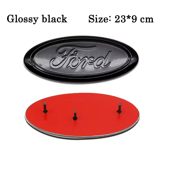 Ford Blank Sort Emblem – Blank Sort / 6 størrelser