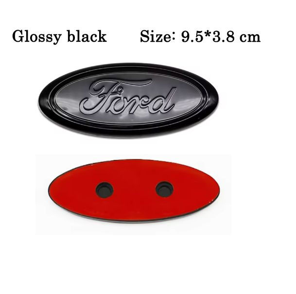 Ford Blank Sort Emblem – Blank Sort / 6 størrelser