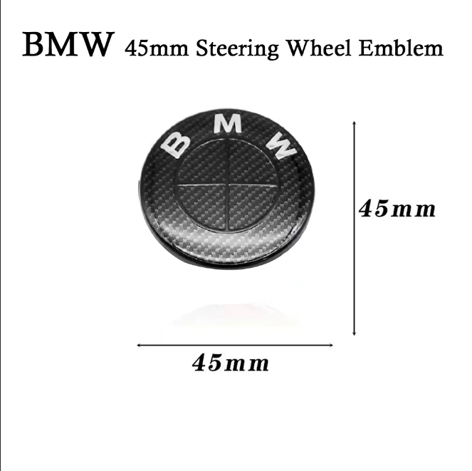 BMW 50 års jubilæum carbon rat-emblem (45 mm)