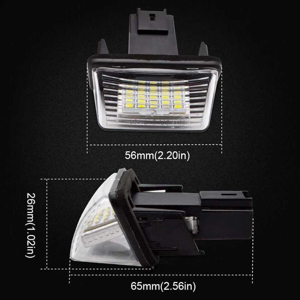 Citroen/Peugeot led nummerpladelygte