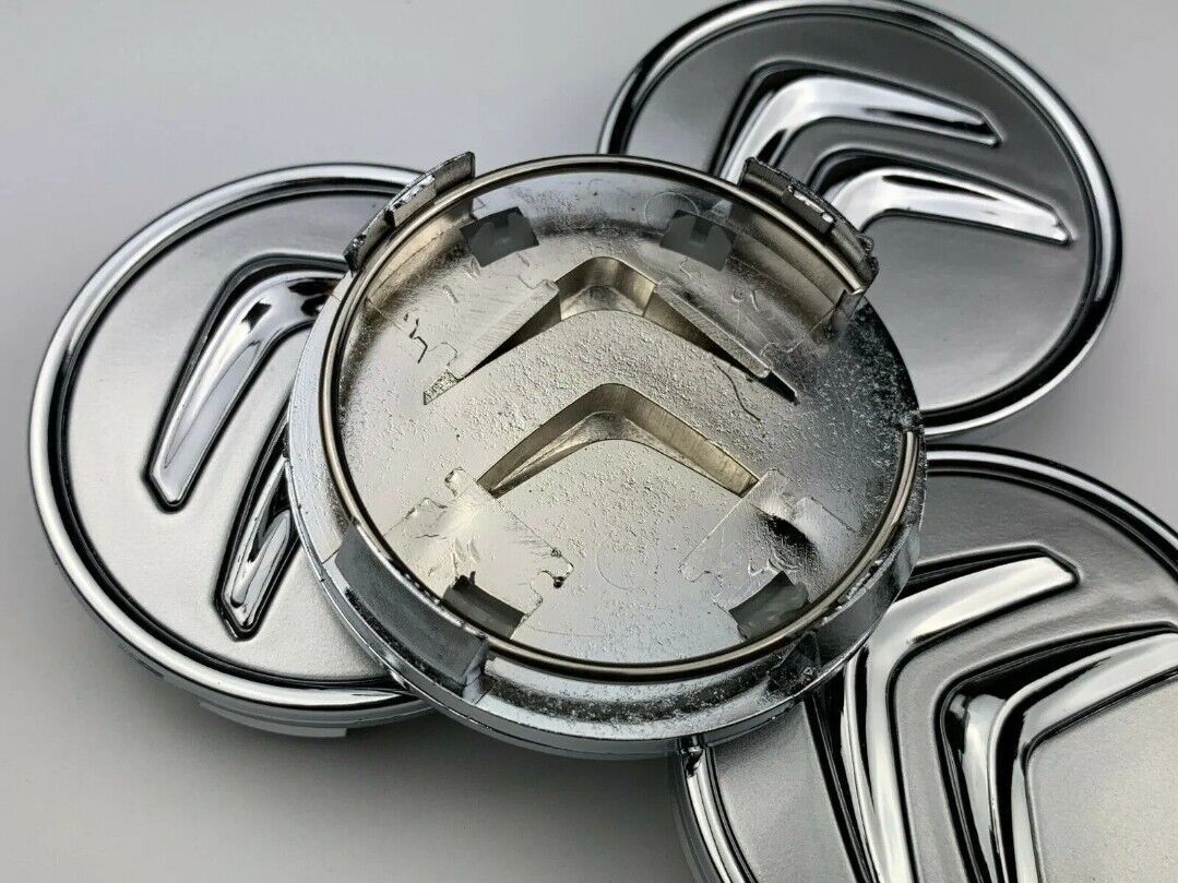 Citroen sølv centerkapser 4 stk