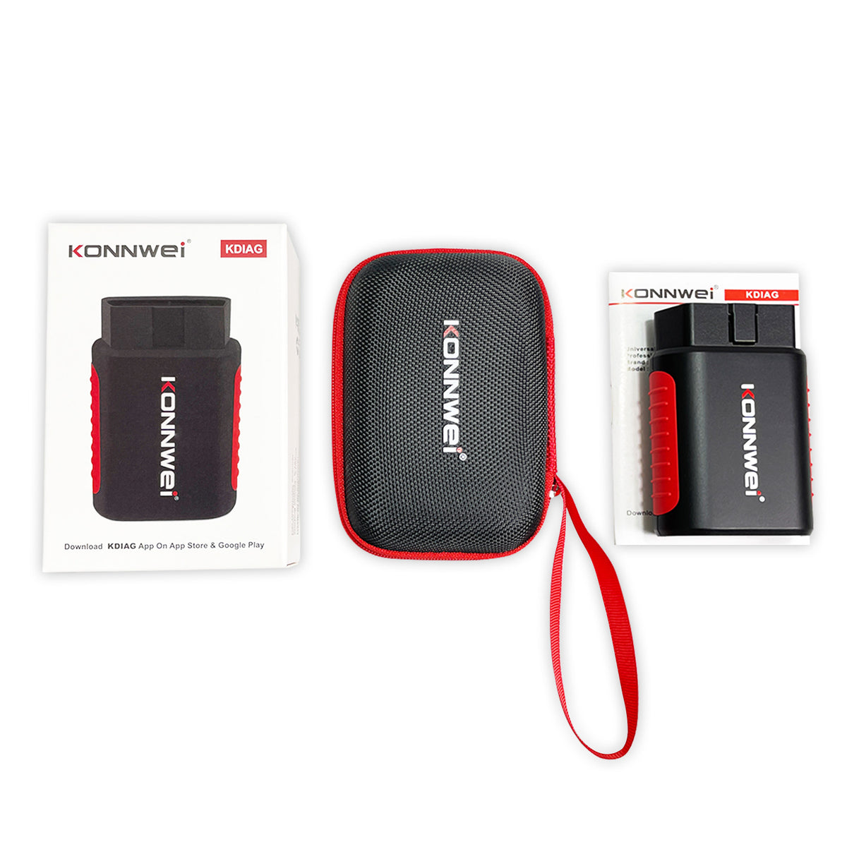 KONNWEI KDIAG OBD2 Fejlkodelæser – Bluetooth Biltester til iPhone &amp; Android