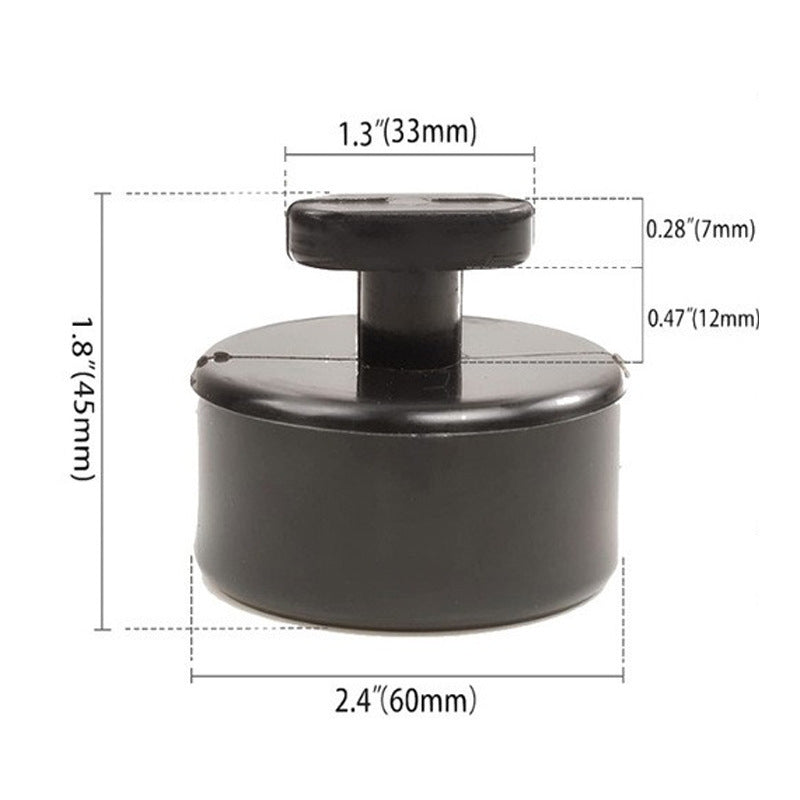Gummiløfteklods / Jack Pad – 60 mm