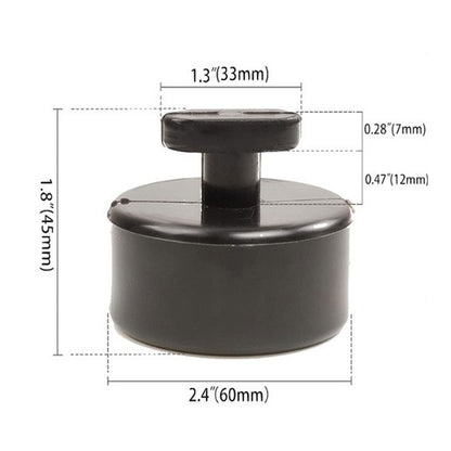 Gummiløfteklods / Jack Pad – 60 mm