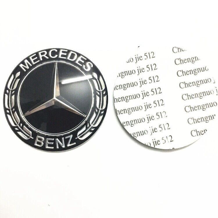 Mercedes sort rat logo 52mm