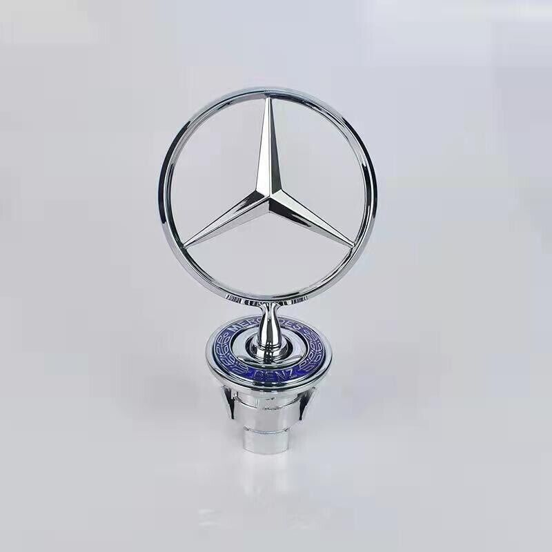 Mercedes blå-sølv emblem med logo