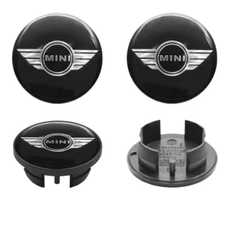 Mini sort centerkapsler 4 stk