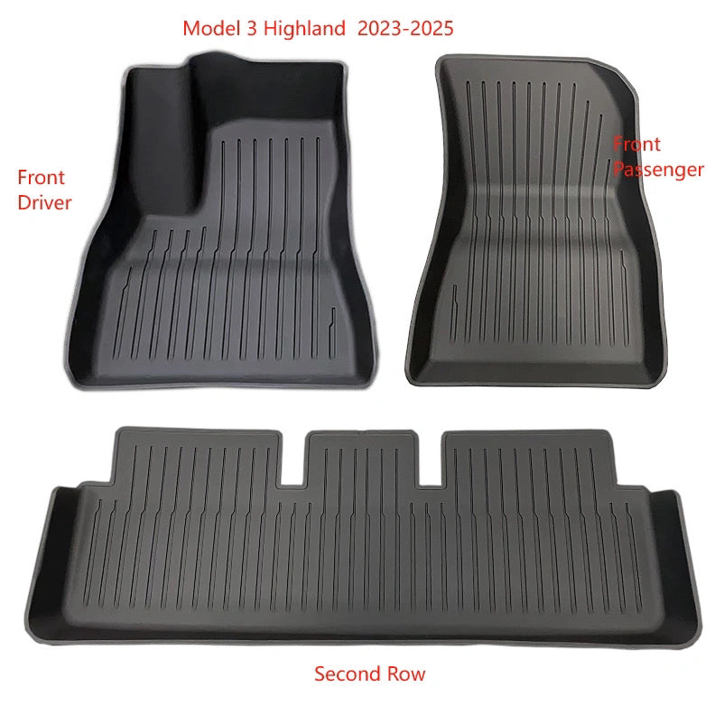 Komplet All weather måttesæt til Tesla Model 3 Highland (6 stk)