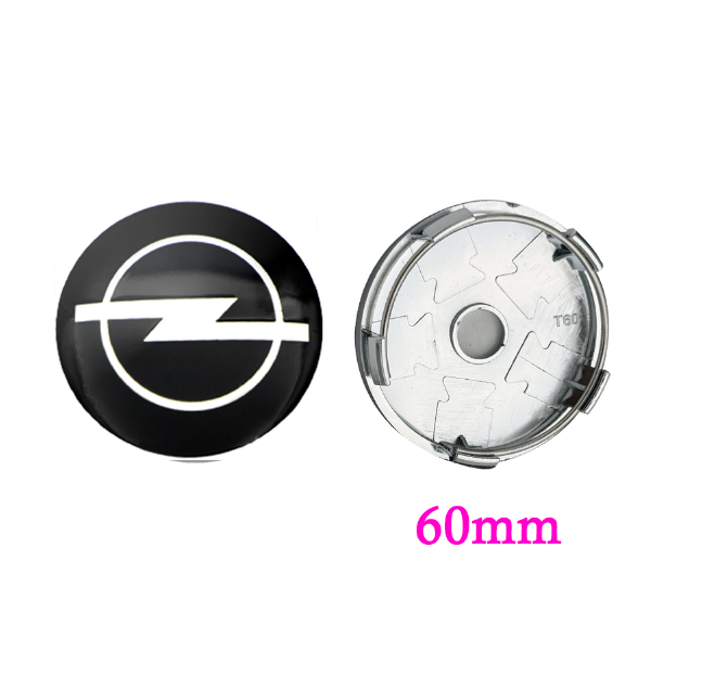 Opel sort centerkapsler 4 stk