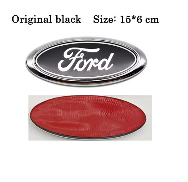 Ford Emblem Original Sort – Flere størrelser