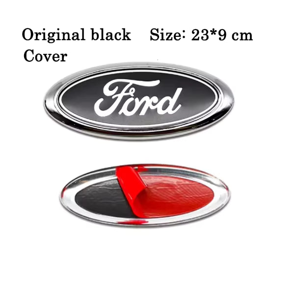 Ford Front-/Bagklap Emblem – Original Sort (flere størrelser) - Covered