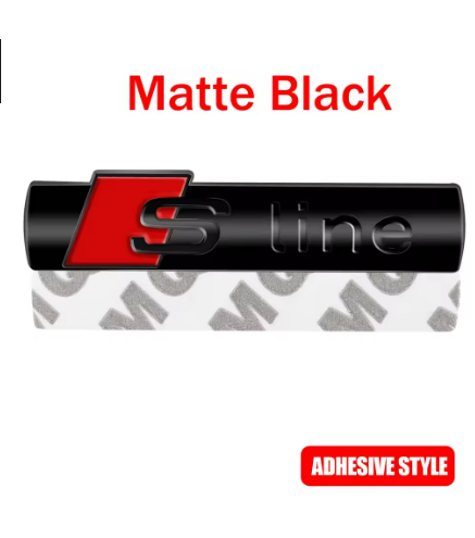 Audi S-line Logo Emblem – Mat Sort
