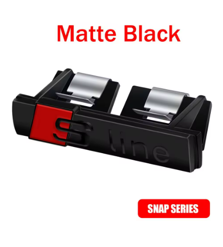 Audi S-line frontemblem – Mat Sort