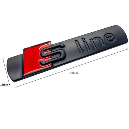 Audi S-line Logo Emblem – Mat Sort