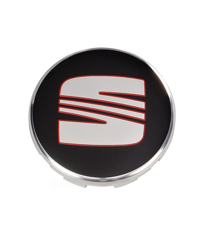 Seat sort-rød centerkapsler 4 stk