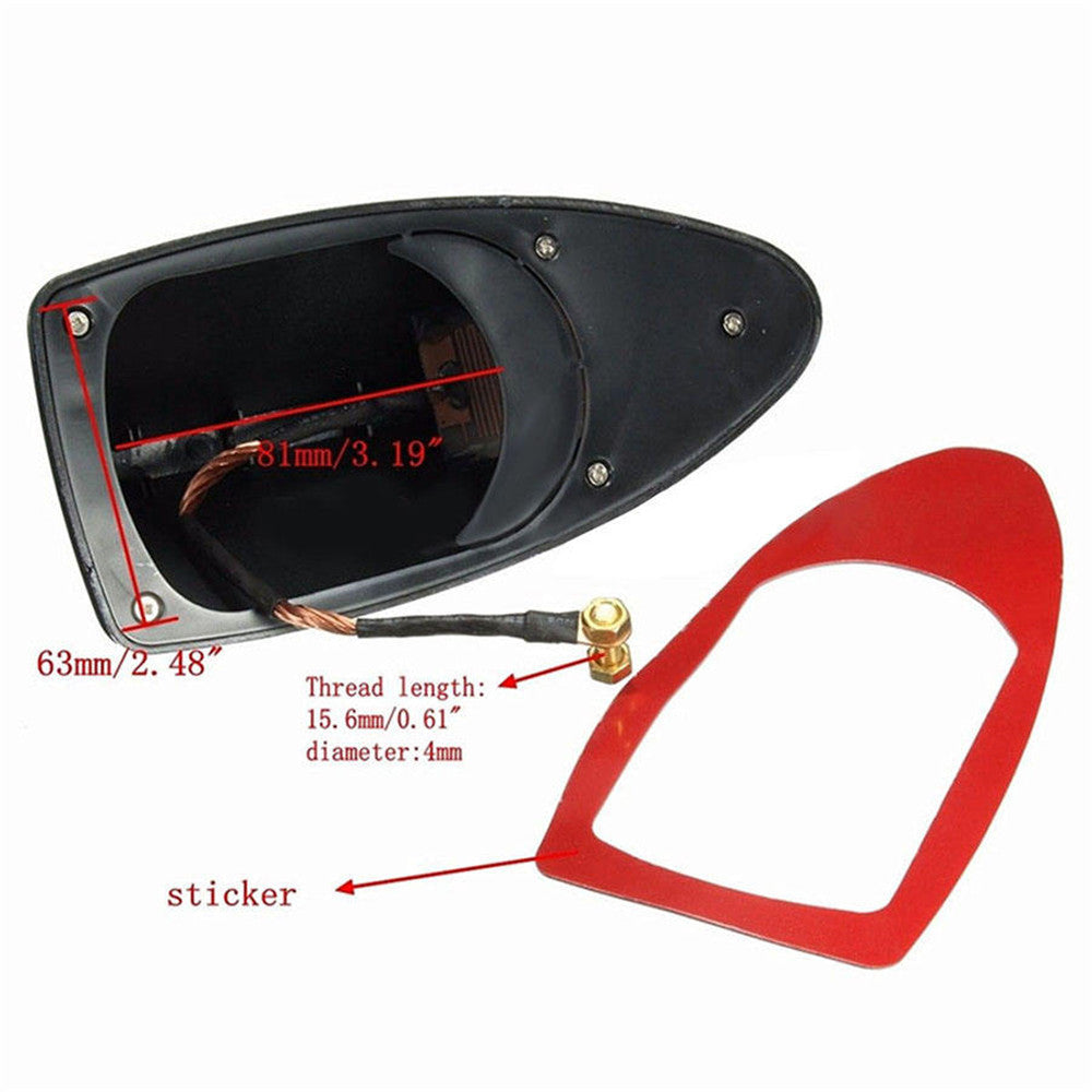 Shark Fin Antenne - Sort