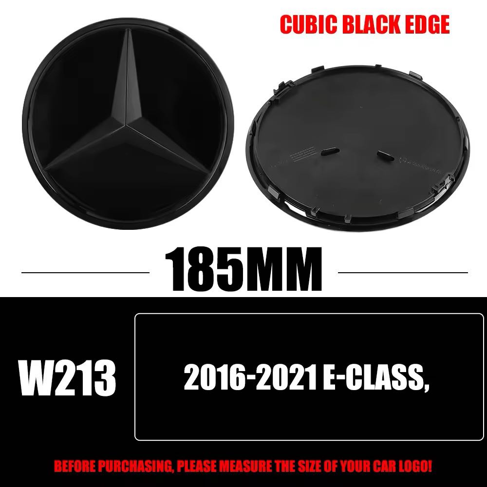 Mercedes W213 sort logo 18.5 CM