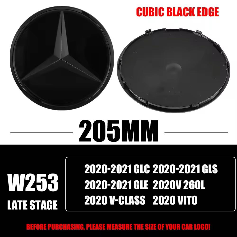 Mercedes W253 sort emblem 20.5 CM